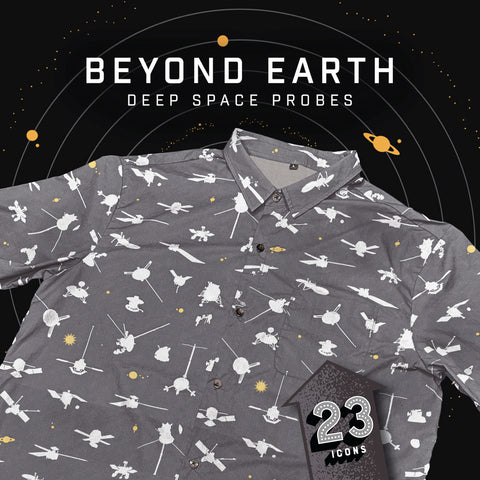 Beyond Earth Historic Space Probes Button-Up Shirts