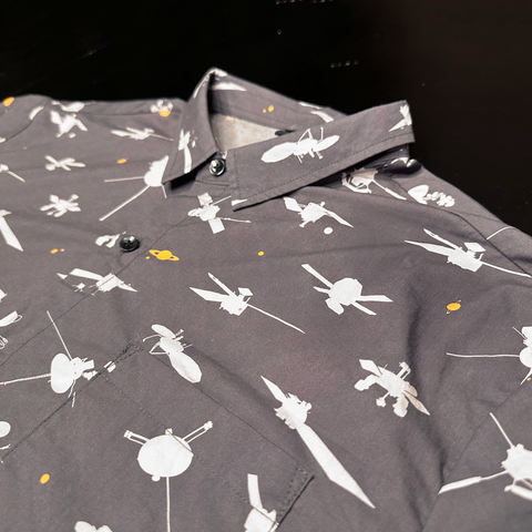 Beyond Earth Historic Space Probes Button-Up Shirts