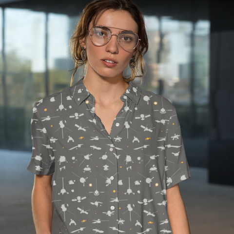 Science and Space Exploration Button-Up Shirts (pre-order)